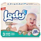 Lody Baby Diaper Midi 34Pcs 4-9Kg - in Sri Lanka