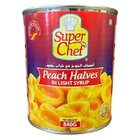 Super Chef Peach Halves In Light Syrup 840G - in Sri Lanka