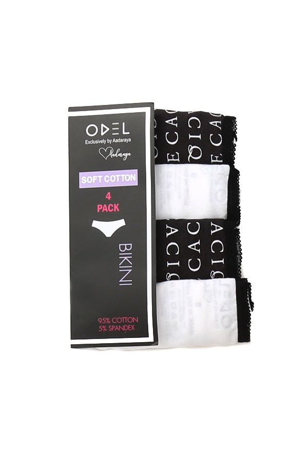 Odel Assorted Colors Bikini Panties - Pack Of 4