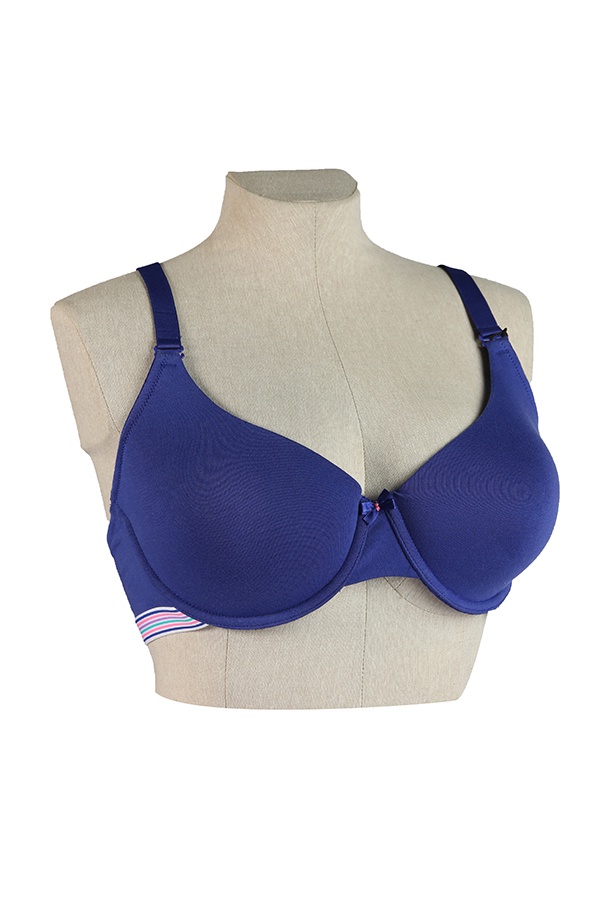 Buy Amante Night Shimmer Padded Underwired Front Closure Bra- Blue at  Rs.1695 online