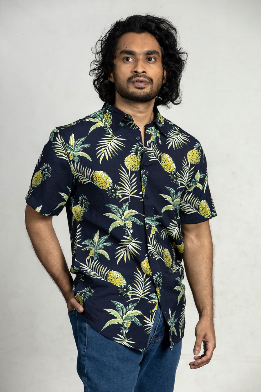 Odel Printed Short Sleeves Beach Shirt | Odel.lk