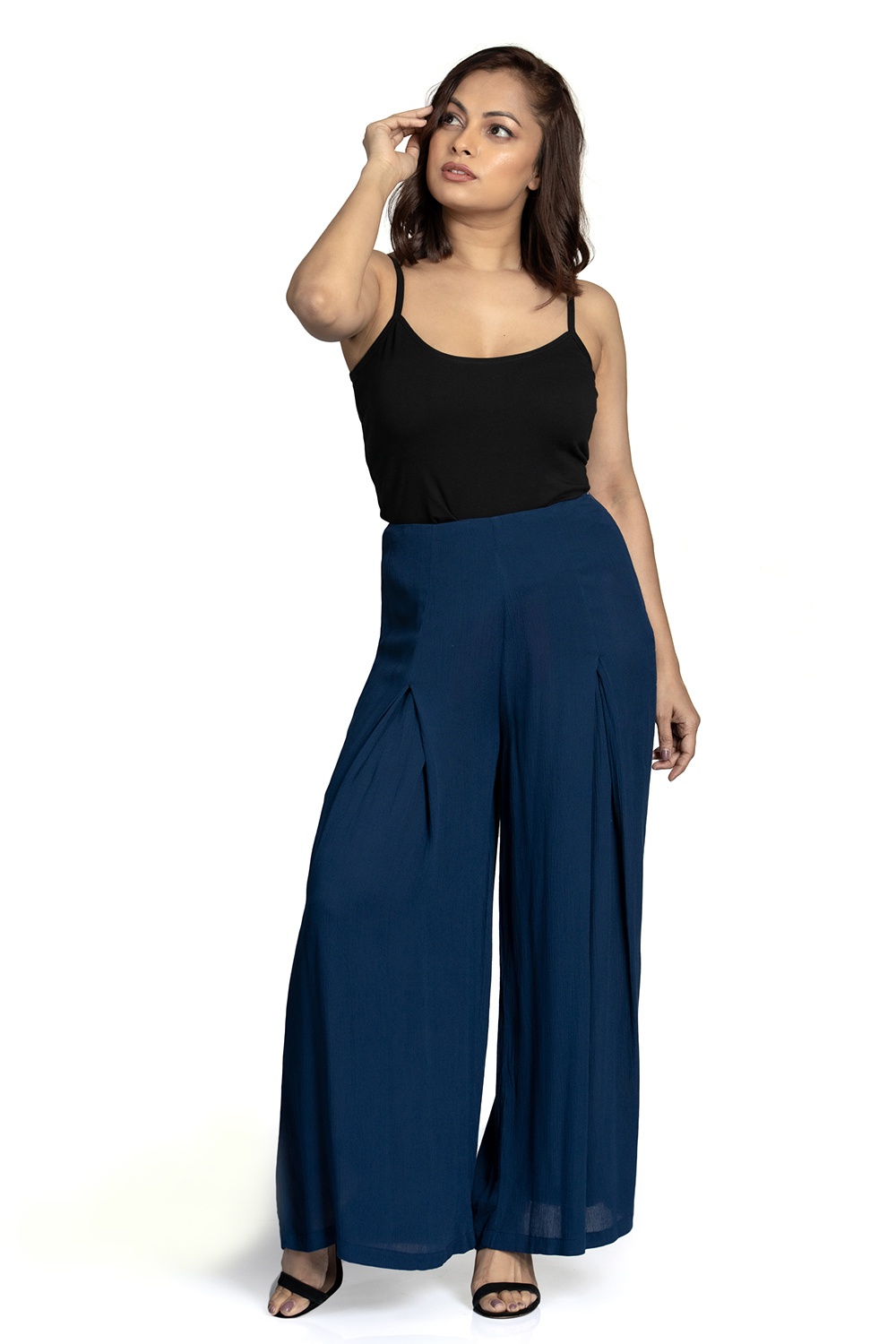 Belk Plus Comfortable Solid Color Palazzo Pants | The Summit