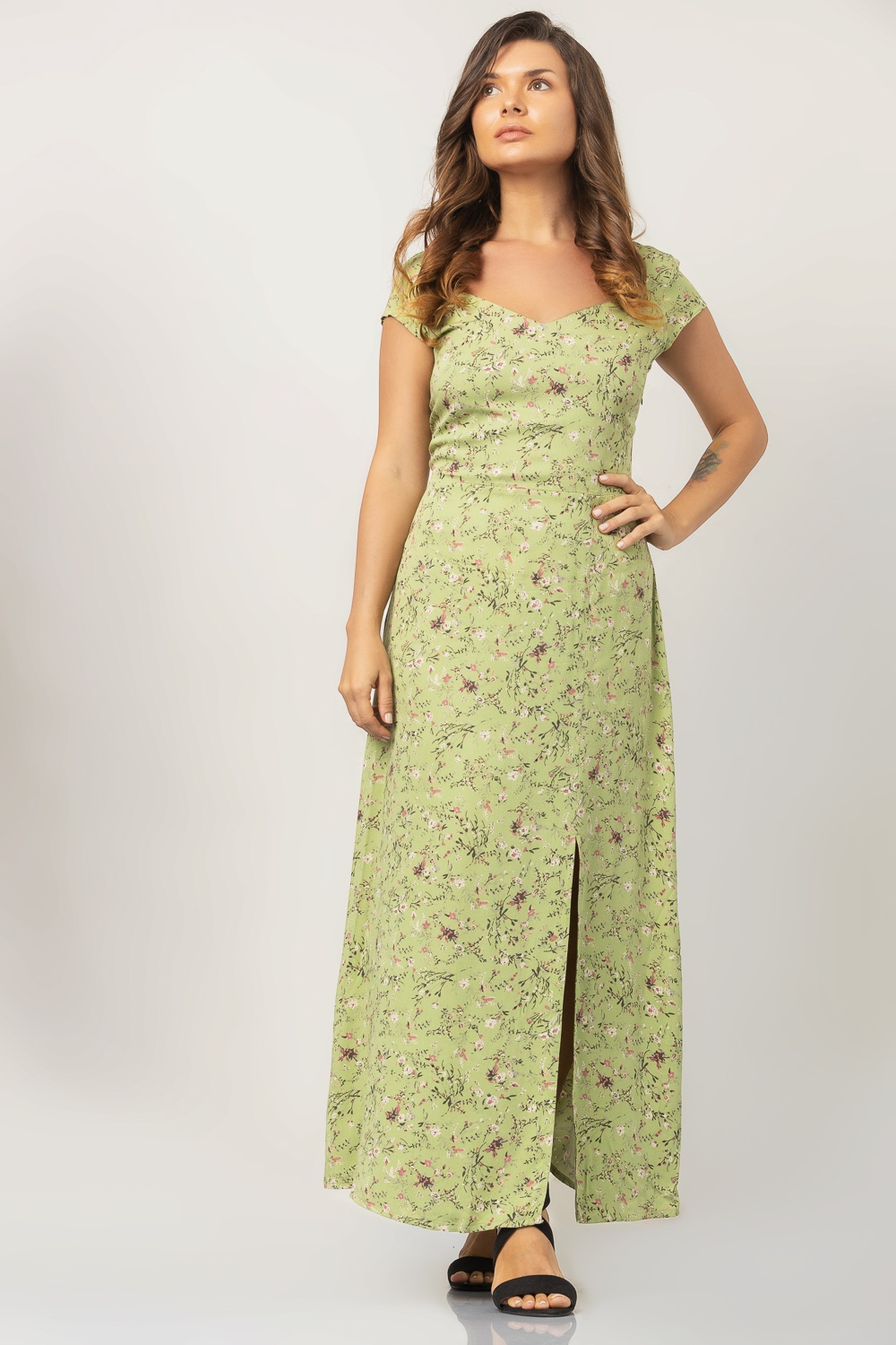 Odel Floral Print Maxi Dress