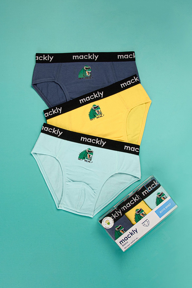 Buy Multicoloured Briefs for Boys by MACKLY Online