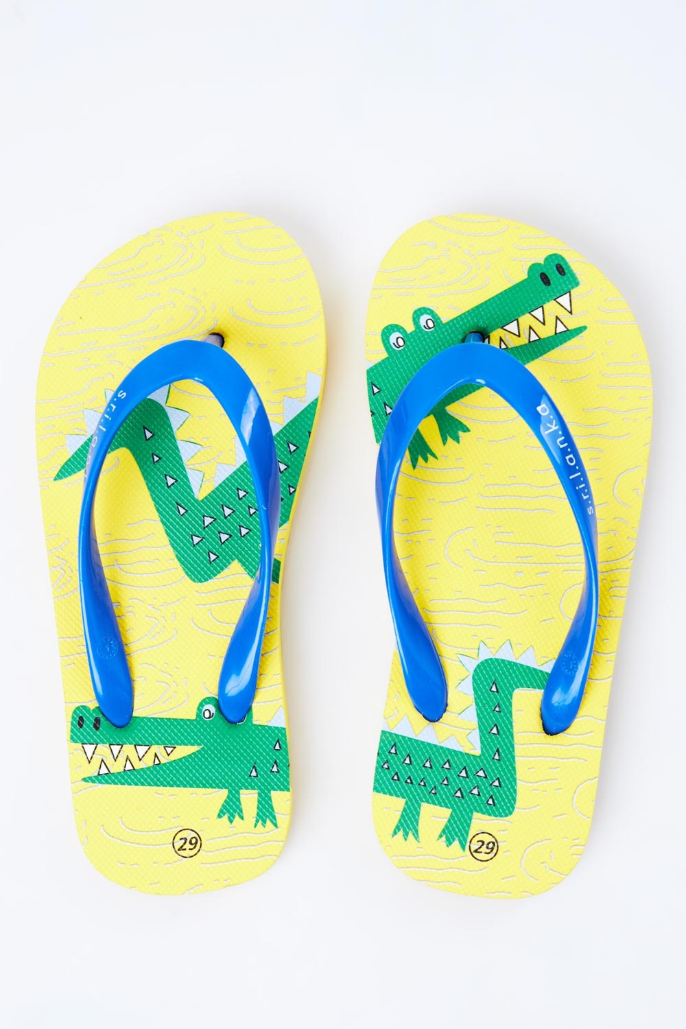 Luv Sl Kids Unisex Two Crocodile Print Slippers | Odel.lk