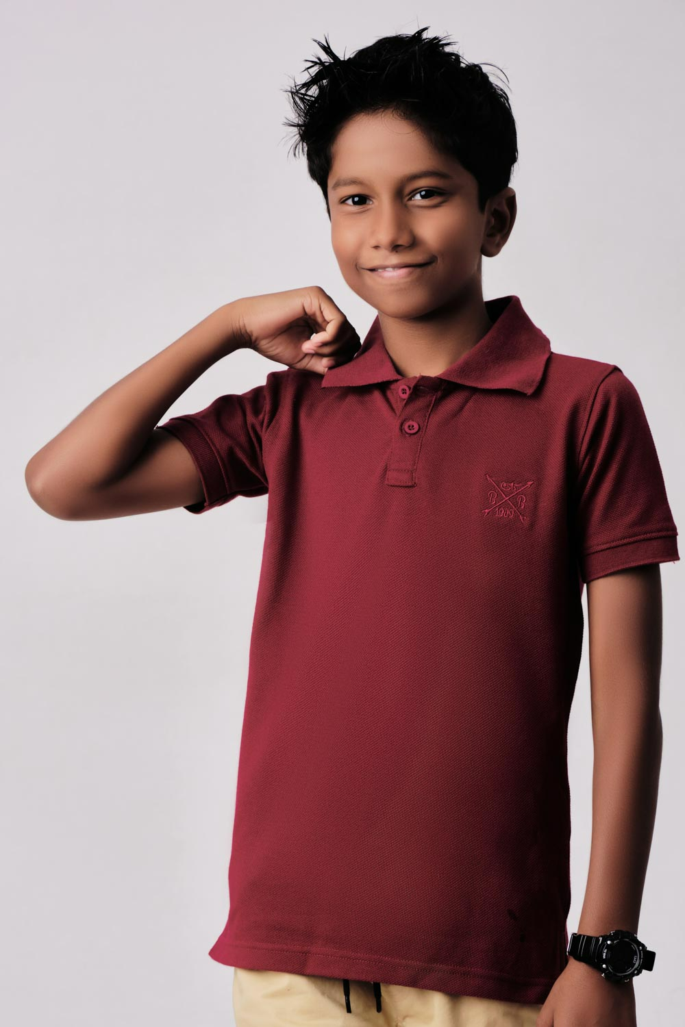 Boys 2024 maroon polo