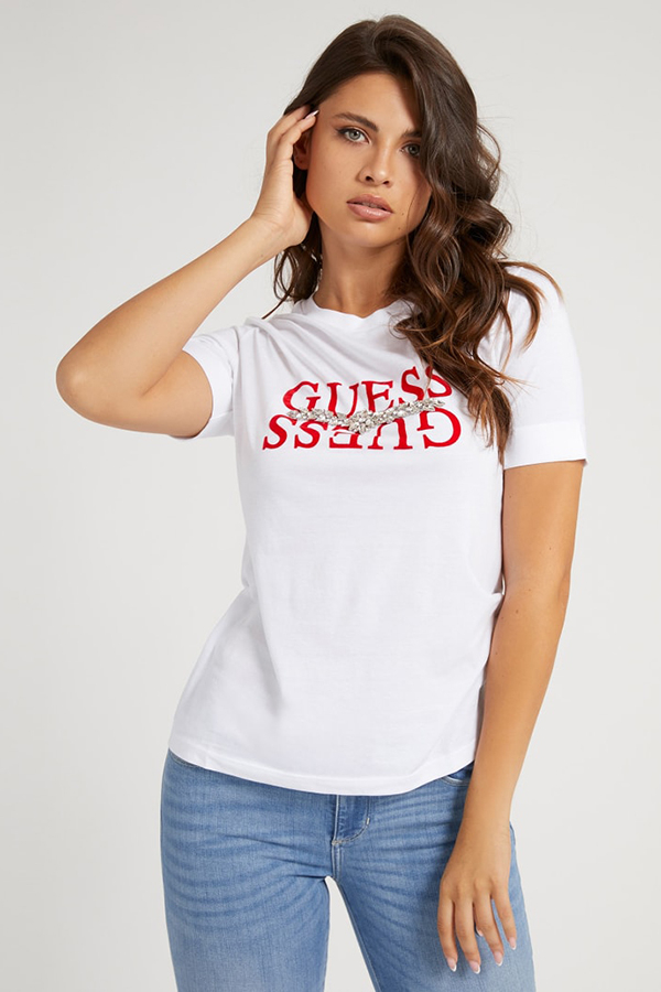 Guess Women s Logo T Shirt Odel.lk