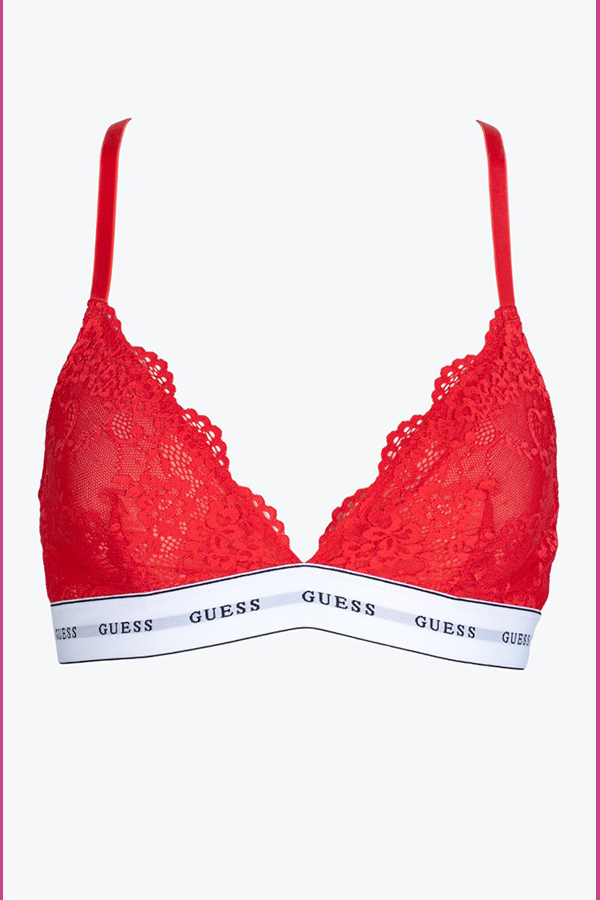 GUESS® Lace bralette with logo band Women
