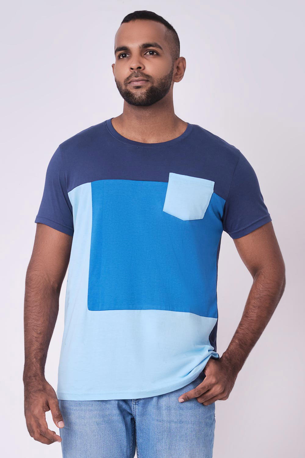 Odel Colour Block Crew Neck T-shirt | Odel.lk