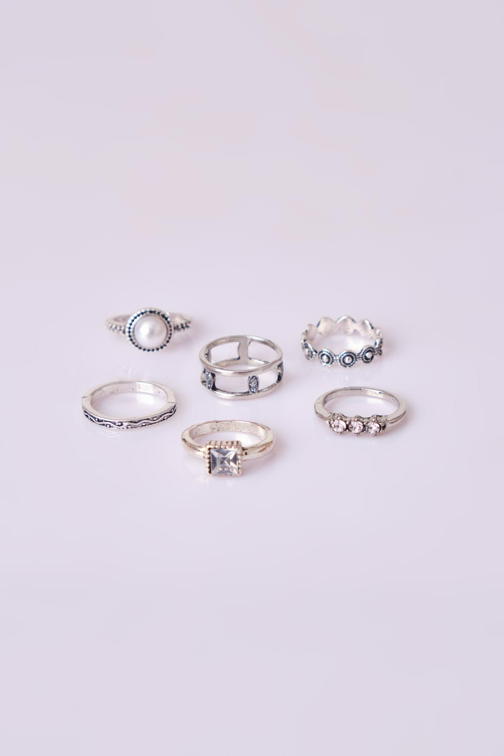 Backstage Silver Set Rings | Odel.lk