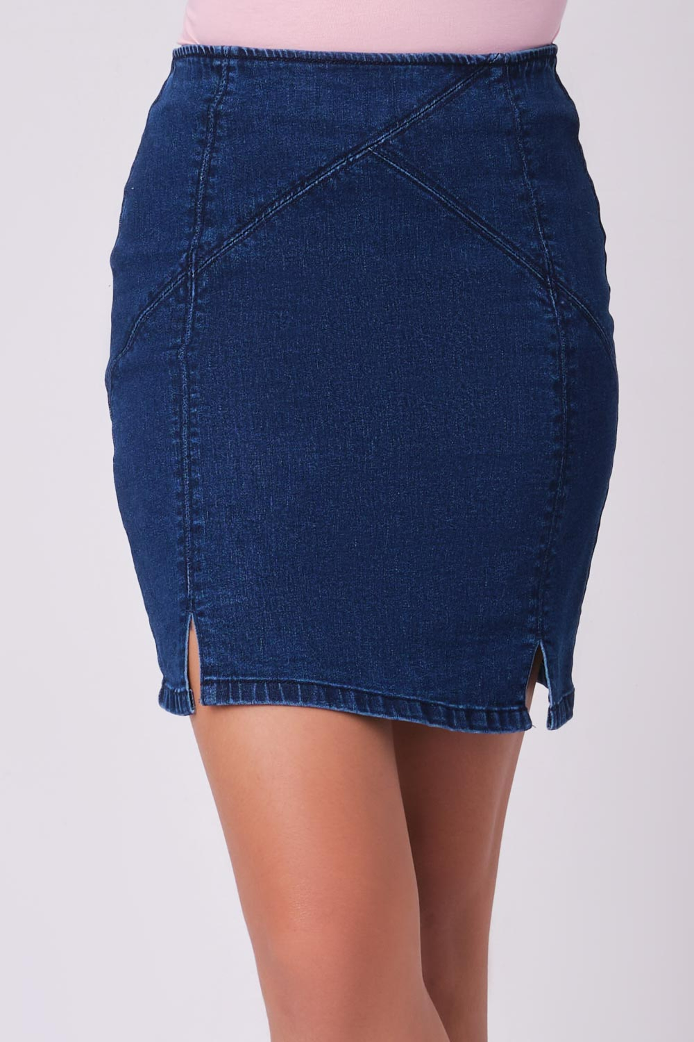 {PRE-ORDER} Double Slit Skirt from Korea (BLUE)