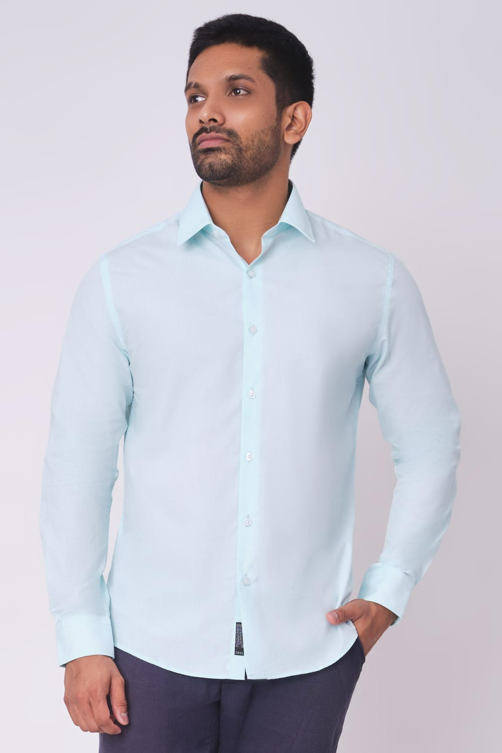 Odel Formal Solid Long Sleeve Shirt | Odel.lk