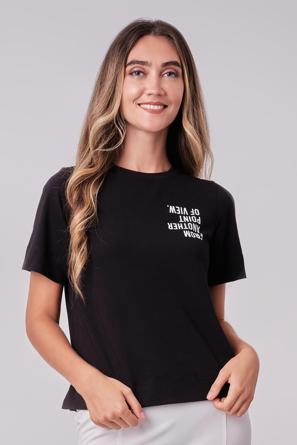 Odel Black Slogan Printed Oversized Tee | Odel.lk