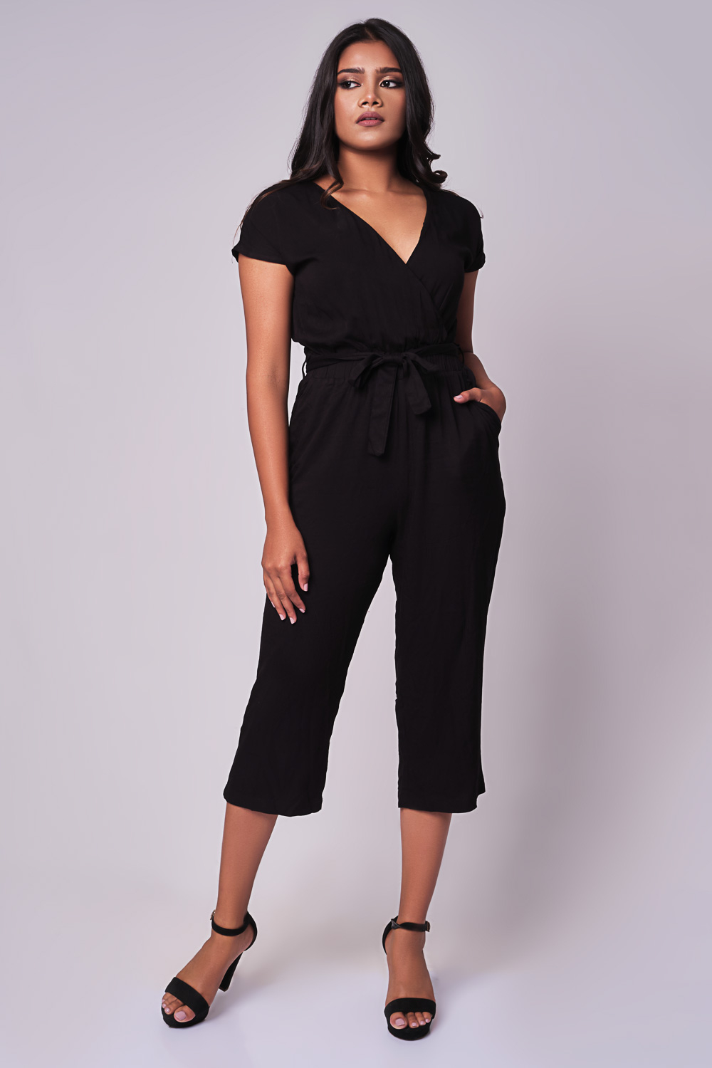 capri wide leg jumpsuit