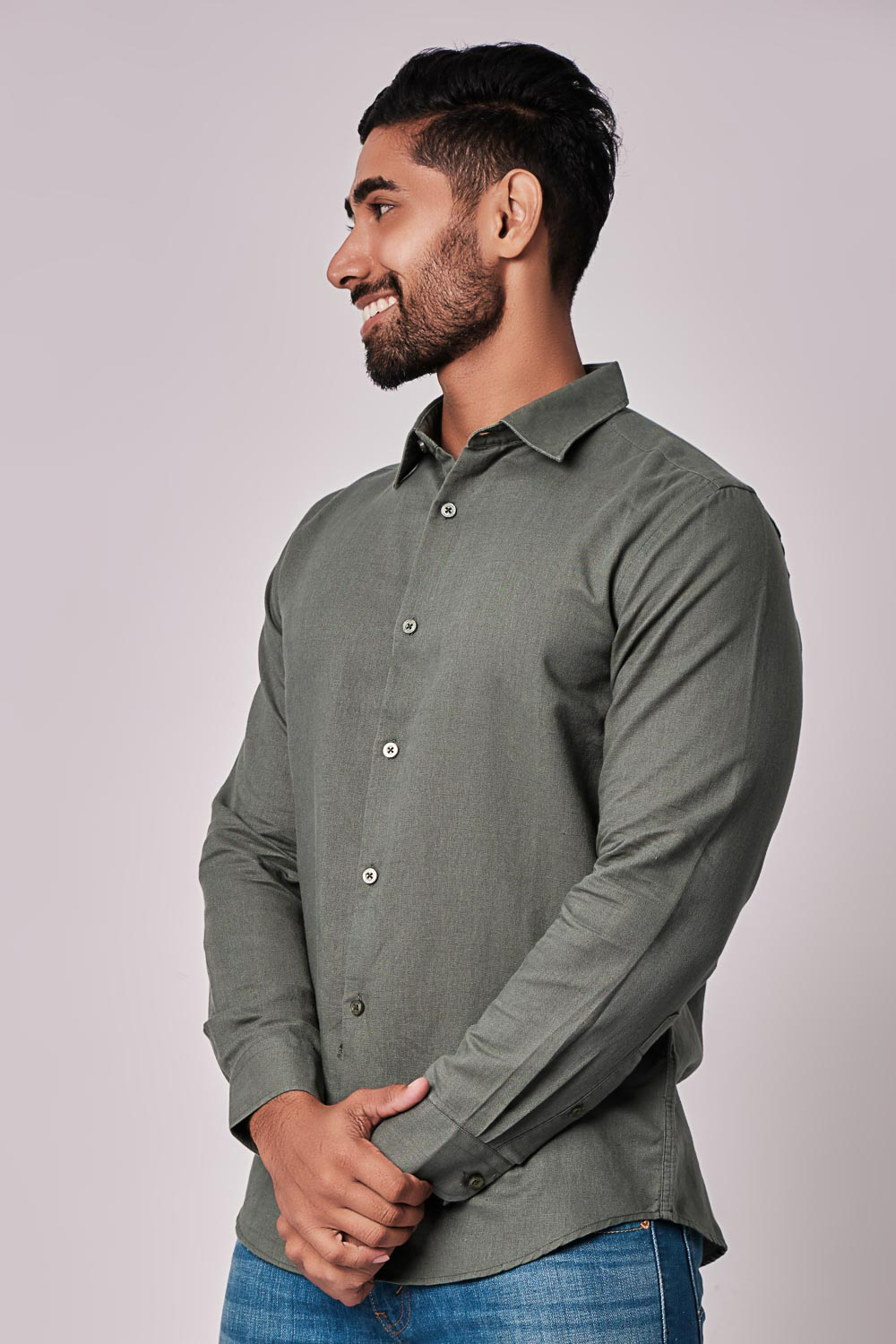 Premium Linen Long-Sleeve Shirt