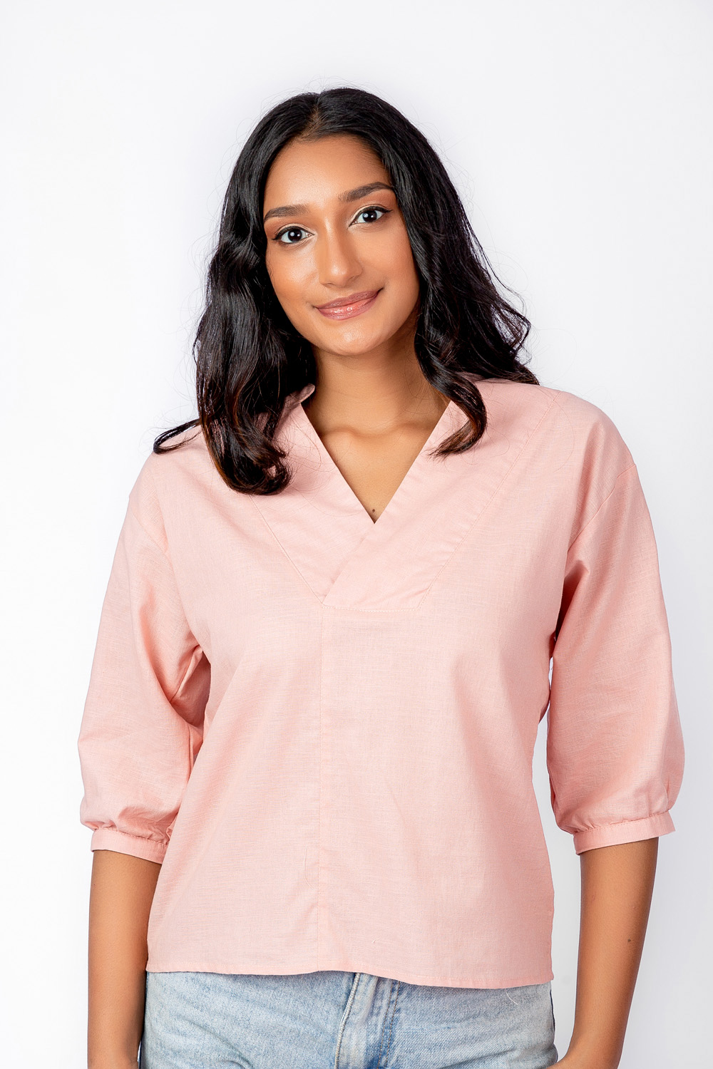 Cotton Collection Light Pink Top By Coco Odel.lk
