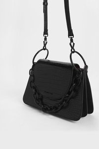 charles and keith chain handle shoulder bag