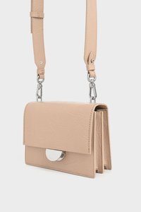 charles and keith wrinkled effect saddle bag