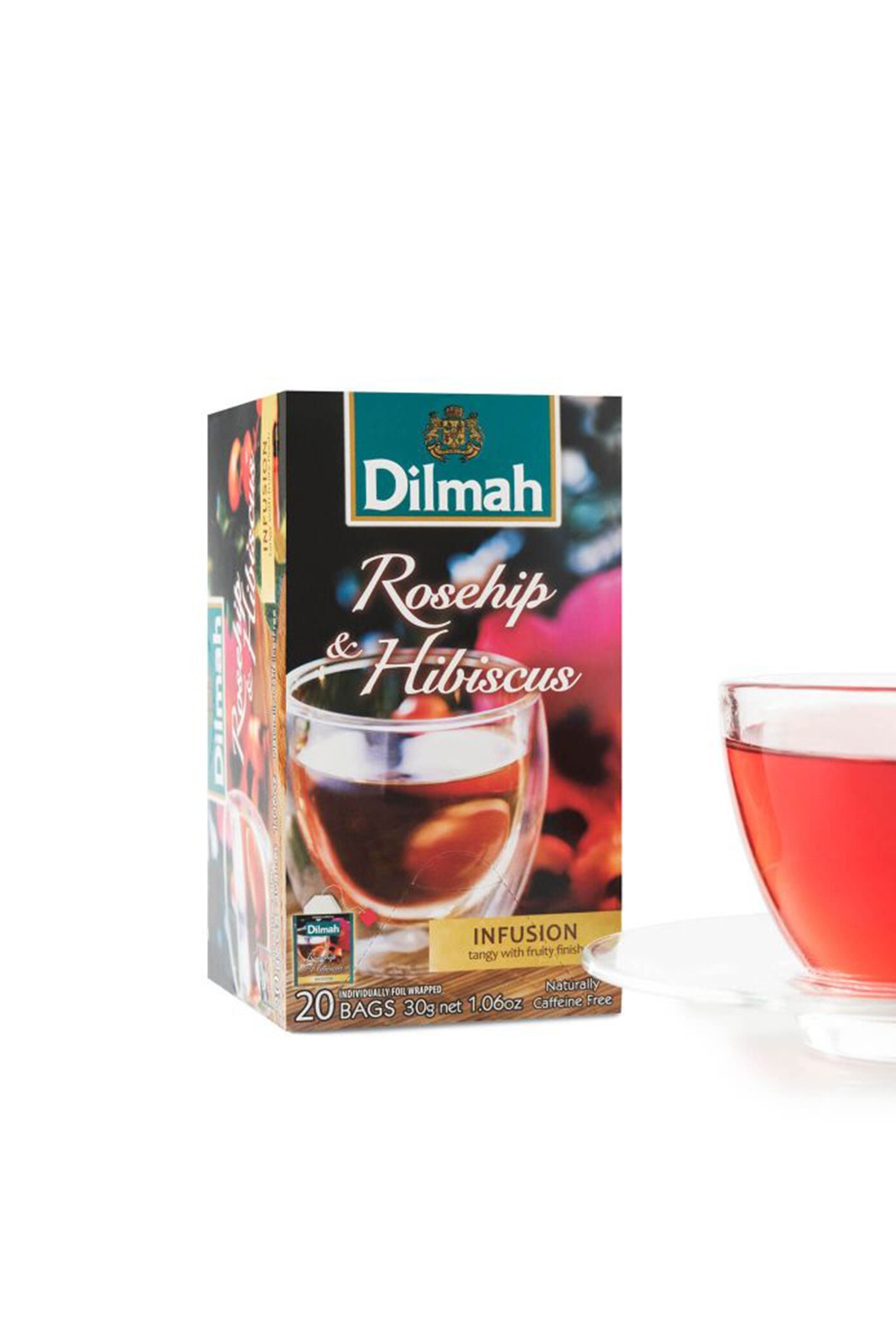 Dilmah Rosehip & Hibiscus Flavored Black Tea-30g | Odel.lk