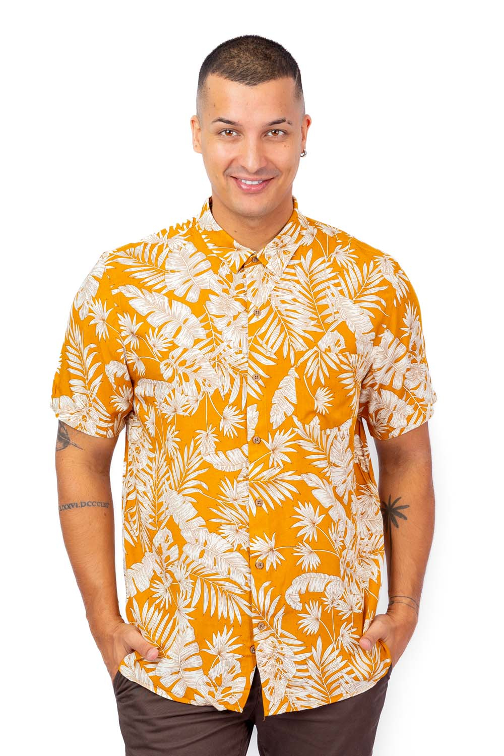 Cotton Collection Mustard Shirt by Coco Odel.lk