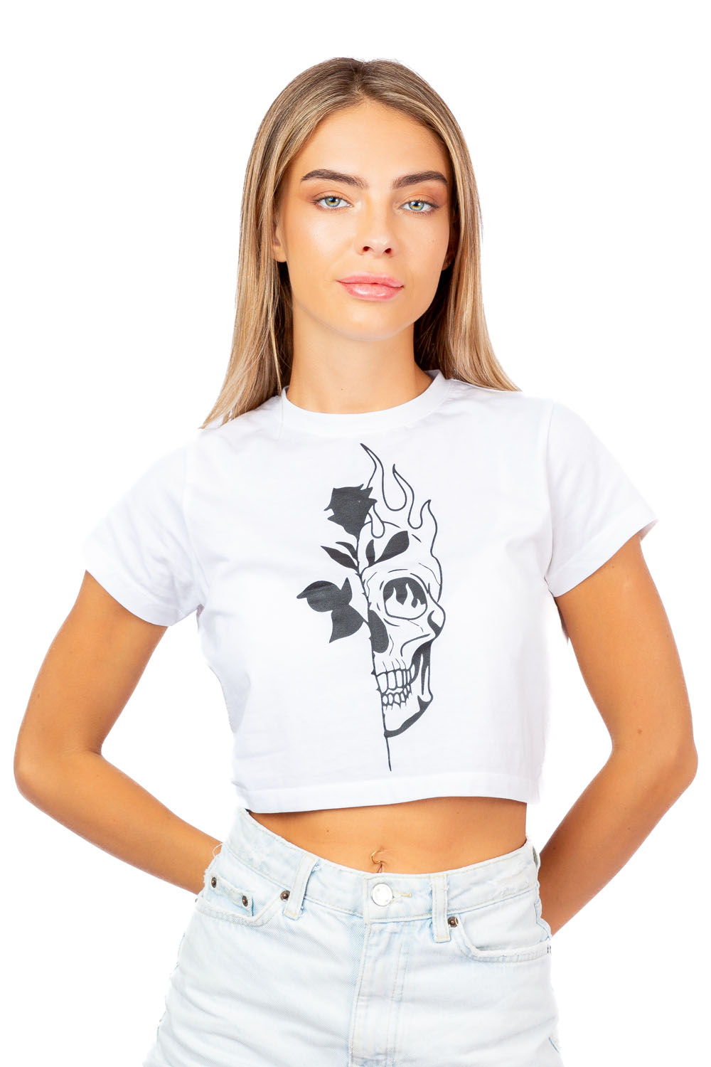 Biconic White Graphic Tee Odel Lk