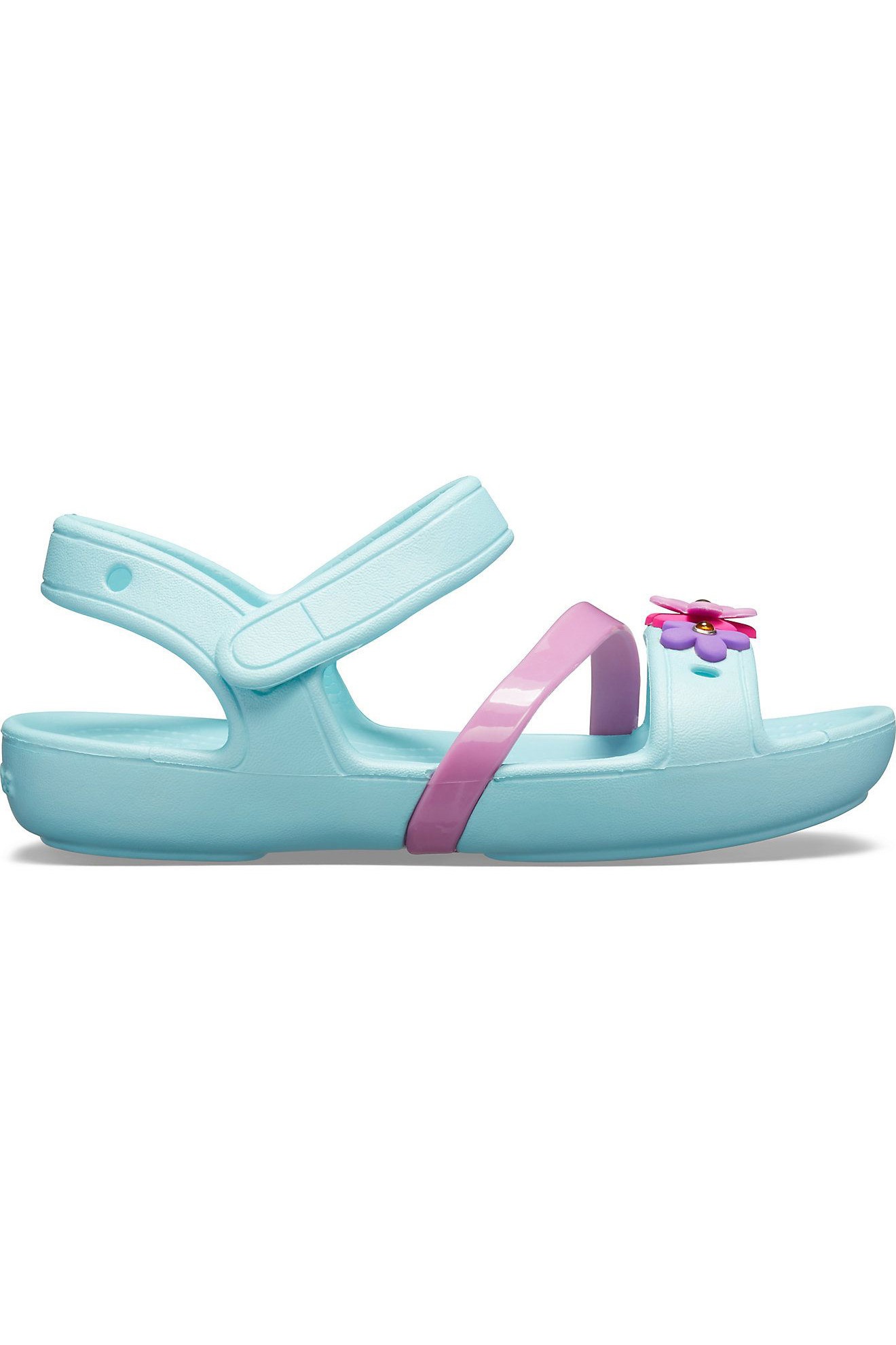 Crocs Kids Lina Charm Ice Blue Clogs Odel.lk