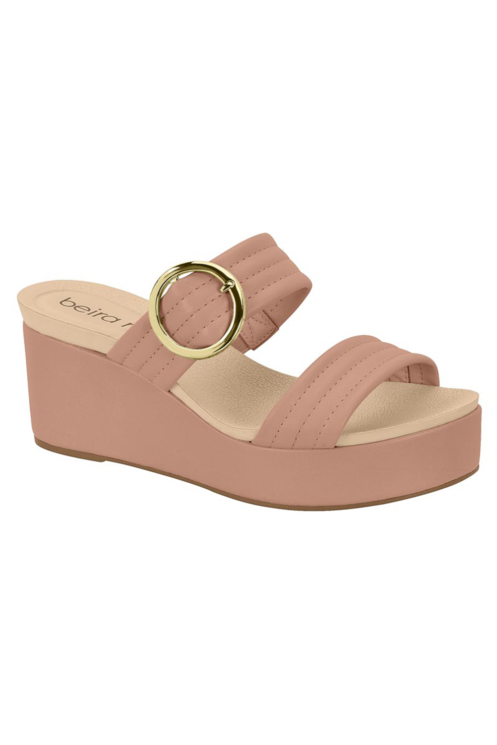 Ladies nude wedges hotsell