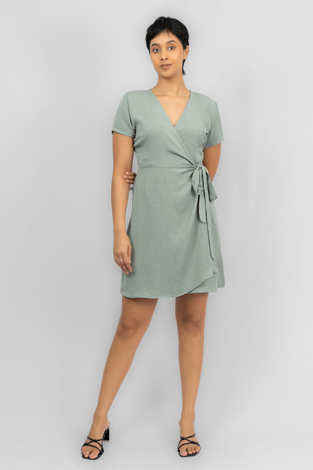 green wrap dress short Ready For The Sun Royal Blue Tropical Maxi Dress – Shop the Mint main image 1