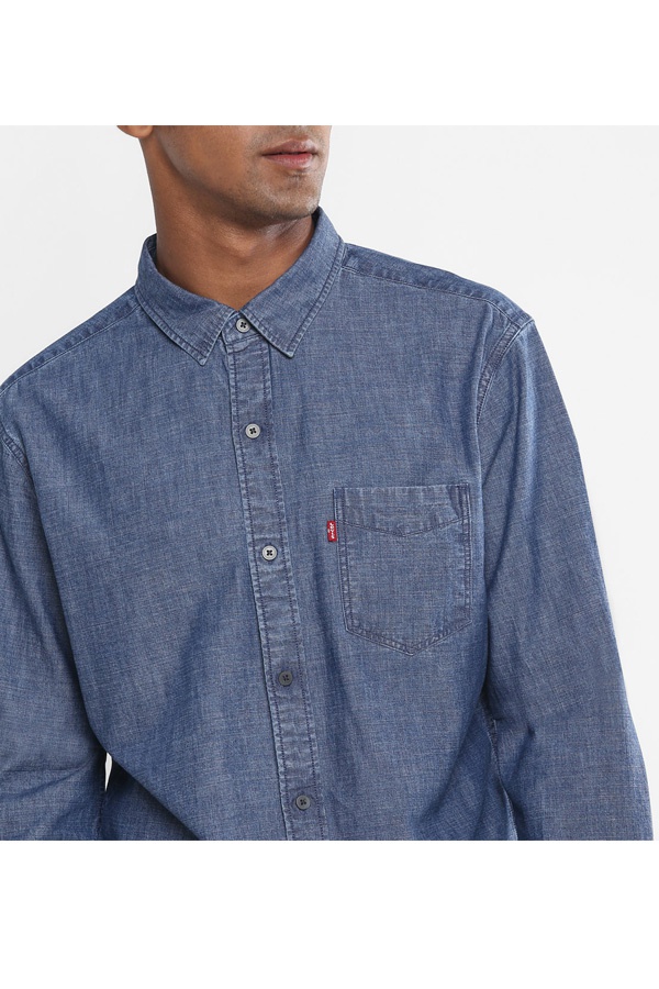 Sunset 1 outlet pocket slim shirt