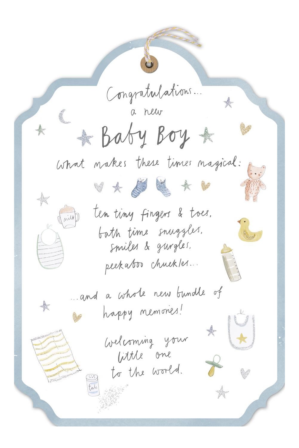 Hallmark Baby Birth Of Boy New Baby Greeting Card Odellk
