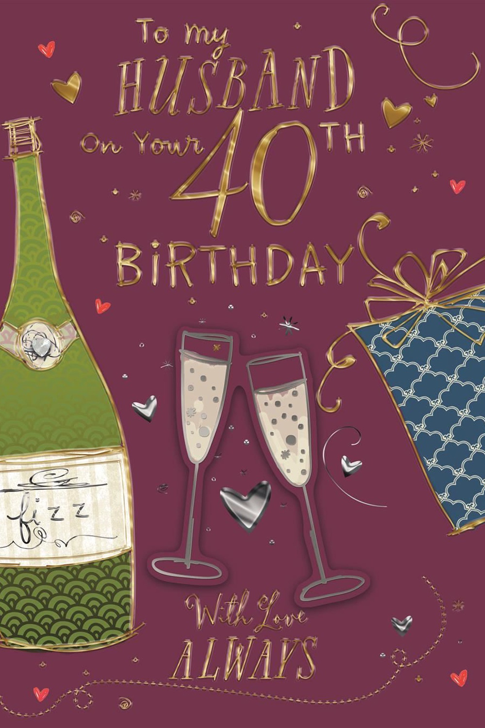 Hallmark Husband 40th Birthday Greeting Card | Odel.lk