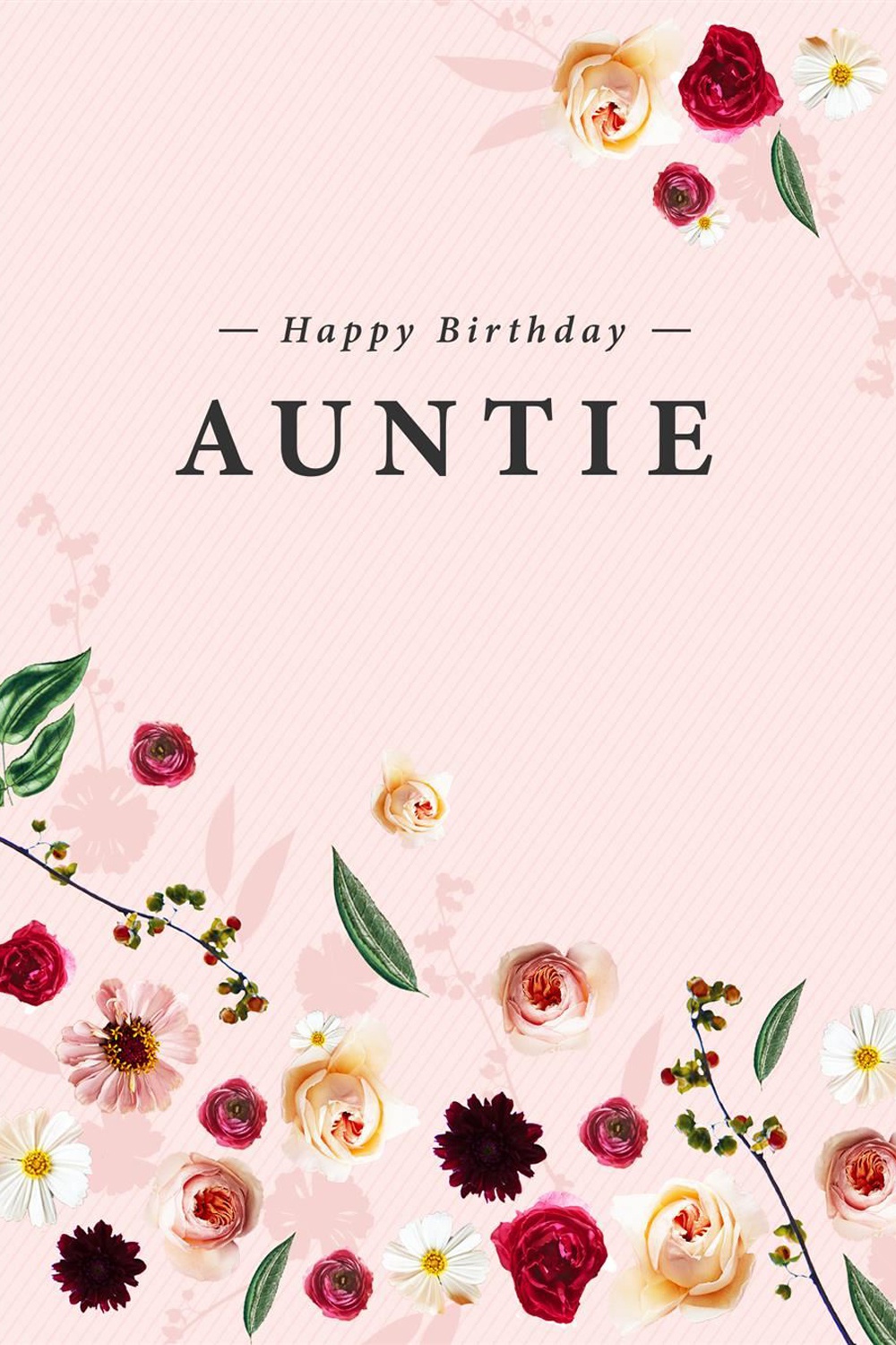 Hallmark Happy Birthday Auntie Odel Lk
