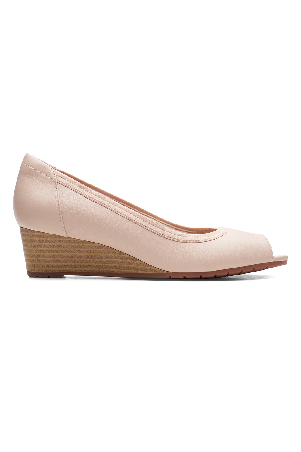 Clarks peep toe sale wedges