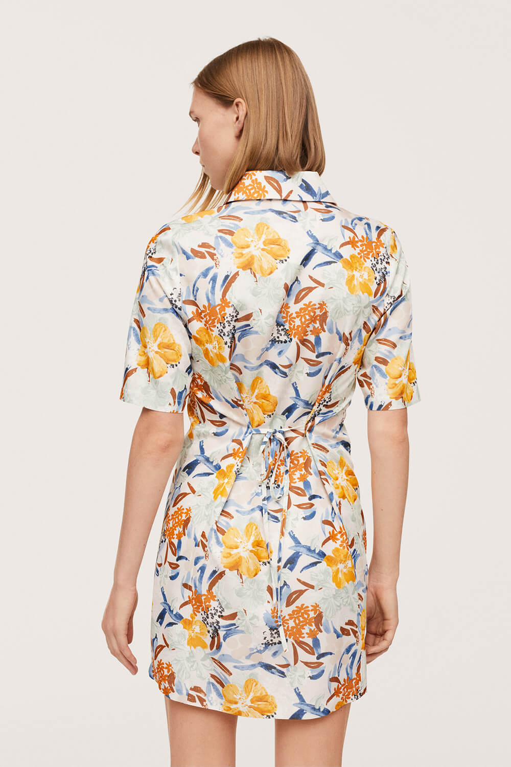 Mango Printed Shirt Dress