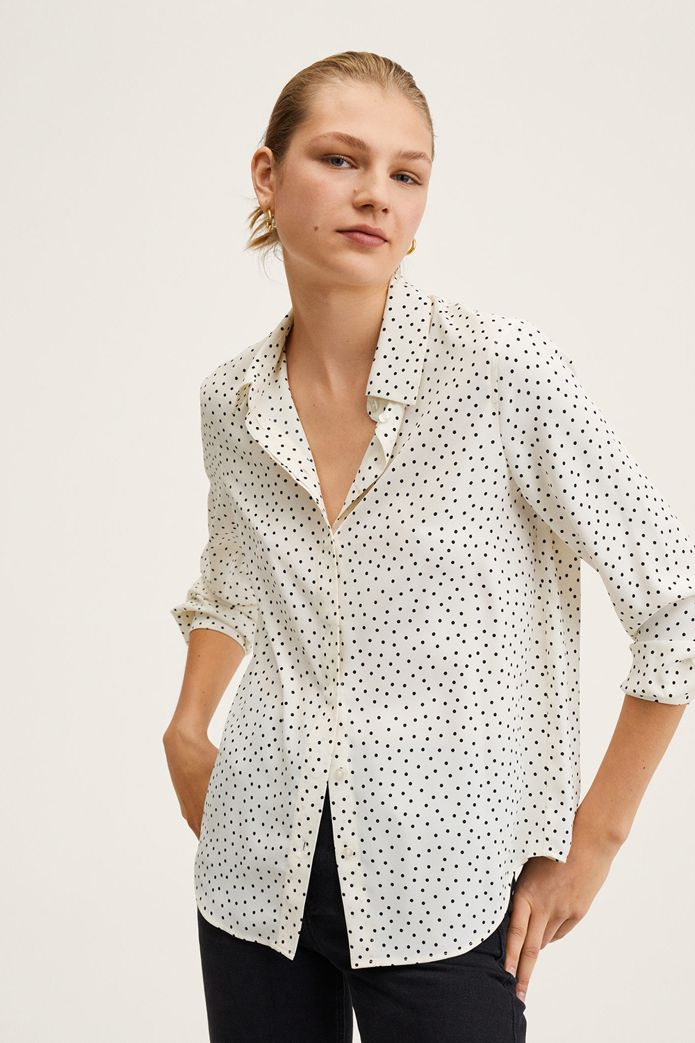 Mango Printed Flowy Shirt | Odel.lk