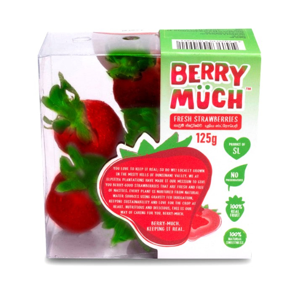 Berry Much Fresh Strawberry 125G - Berry Much - Fruits - in Sri Lanka