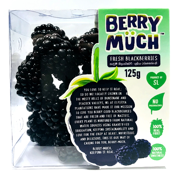 Berry Much Fresh Blackberry 125G - Berry Much - Fruits - in Sri Lanka