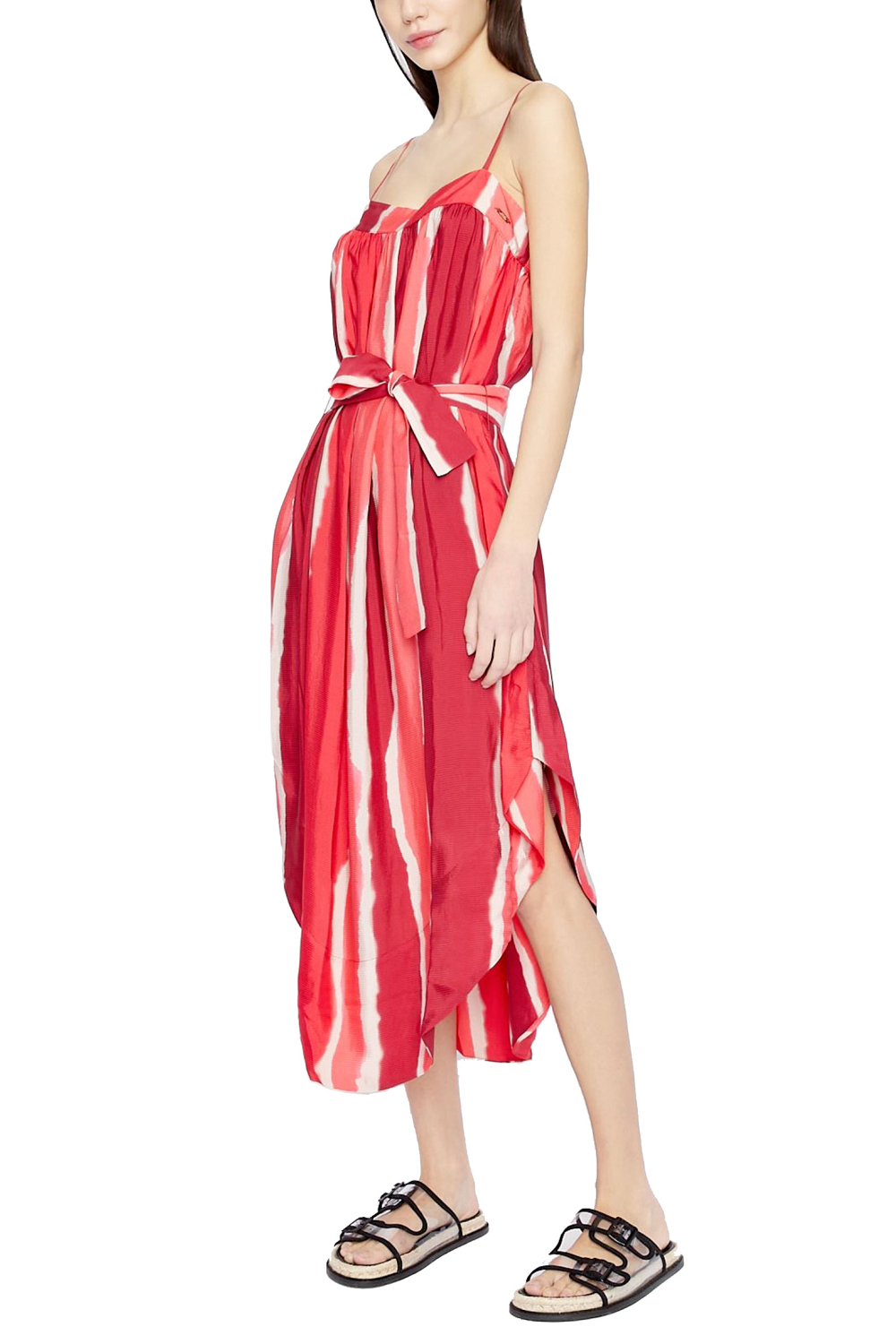 Armani Exchange Red All Over Stripe Womens Dress Odel.lk