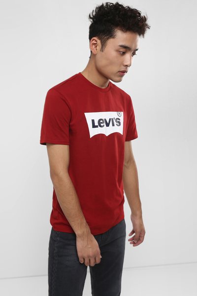 Levi's Casual Red Chest Logo Printed Men's T-Shirt | Odel.lk
