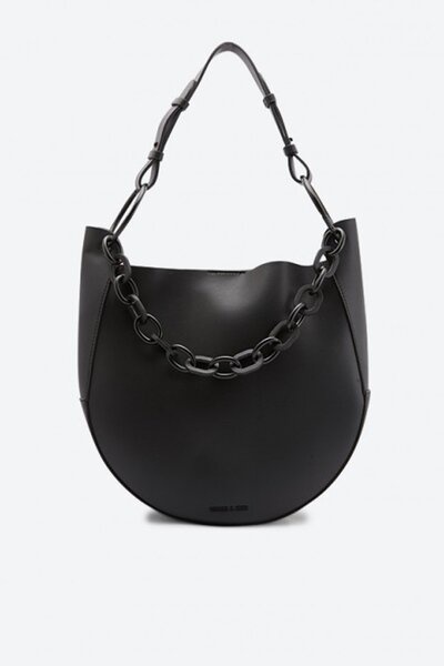 charles and keith chunky chain link shoulder bag