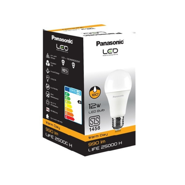 Panasonic Led Bulb 12W Warm Day Scrw 27 - PANASONIC - Illumination & Lighting - in Sri Lanka