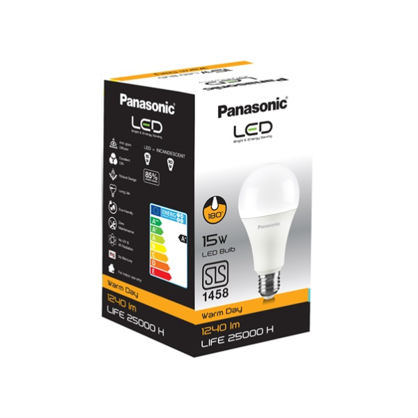 Panasonic Led Bulb 15W Warm Day Scrw27 - PANASONIC - Illumination & Lighting - in Sri Lanka
