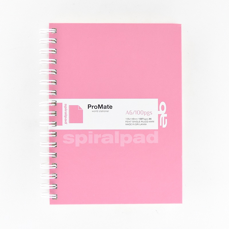 Promate Book Hard Cover Spiral A6-100P - PROMATE - Stationery & Office Supplies - in Sri Lanka