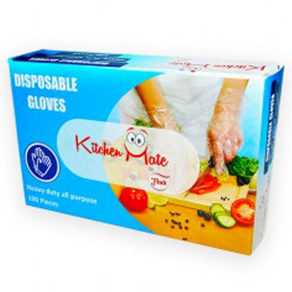 Flora Kitchen Mate Disposable Gloves 100Pcs - FLORA - Cleaning Durables - in Sri Lanka