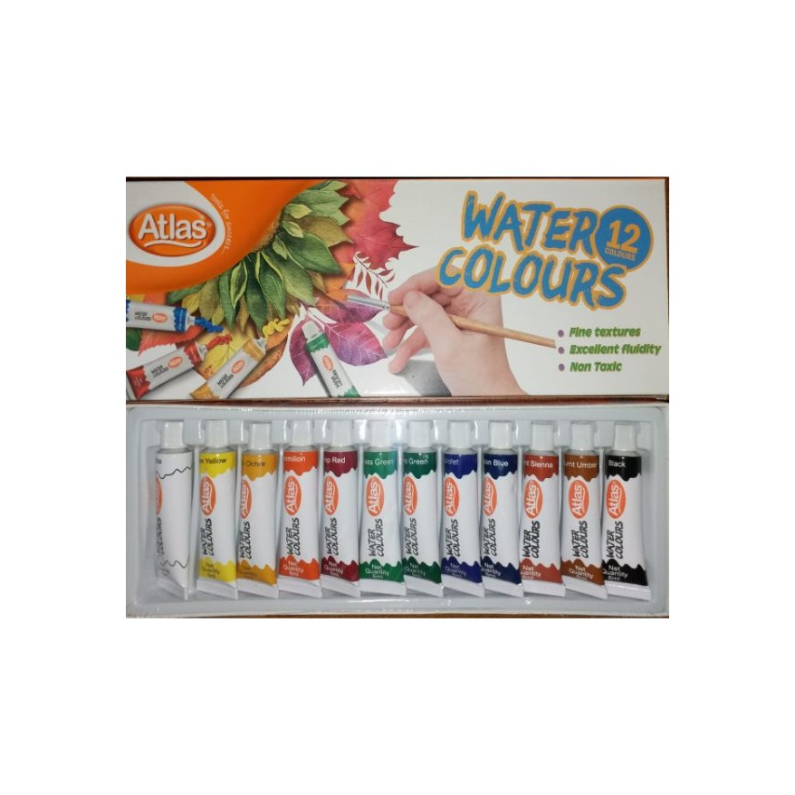 Atlas Water Colors 12 Color - ATLAS - Stationery & Office Supplies - in Sri Lanka