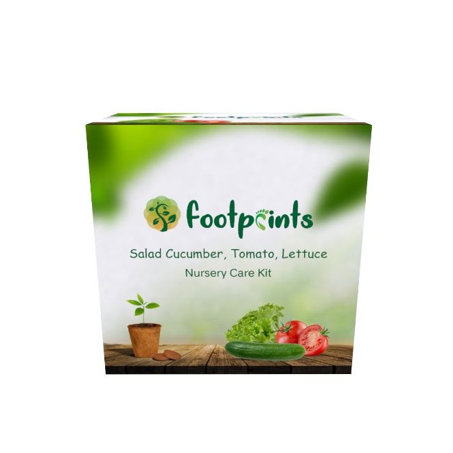 Footprint Nursery Care Kit - Salad Cucumber, Lettuce, Tomato - FOOTPRINT - Gardening & Bbq - in Sri Lanka