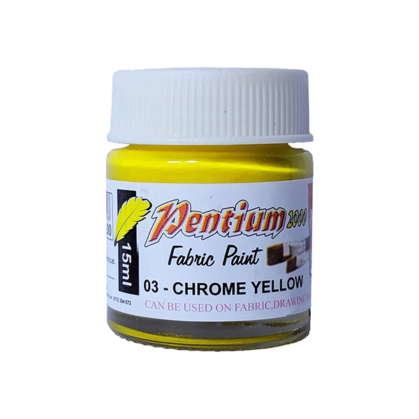 Petium Fabric Paint - Yellow - PENTIUM - Stationery & Office Supplies - in Sri Lanka