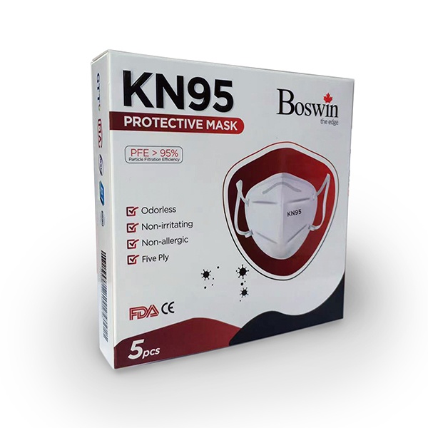 Boswin Medical Grade Kn95 Mask-5Pcs - Boswin - Cleaning Durables - in Sri Lanka