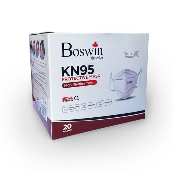 Boswin Medical Grade Kn95 Mask- 20Pcs - Boswin - Cleaning Durables - in Sri Lanka
