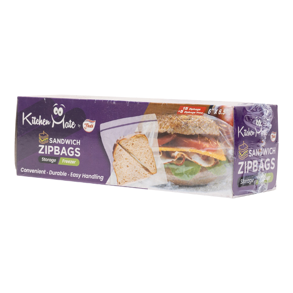 Flora Kitchen Mate Sandwich Zip Bags 20S - GLOMARK - Kitchen & Dining - in Sri Lanka